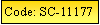 Text Box: Code: SC-11177