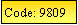 Text Box: Code: 9809