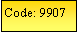 Text Box: Code: 9907