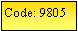 Text Box: Code: 9805