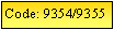 Text Box: Code: 9354/9355
