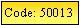 Text Box: Code: 50013