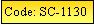 Text Box: Code: SC-1130