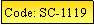 Text Box: Code: SC-1119