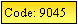 Text Box: Code: 9045