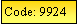 Text Box: Code: 9924