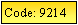 Text Box: Code: 9214