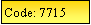 Text Box: Code: 7715