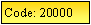 Text Box: Code: 20000