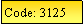 Text Box: Code: 3125