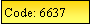 Text Box: Code: 6637