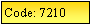 Text Box: Code: 7210
