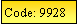 Text Box: Code: 9928