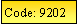 Text Box: Code: 9202
