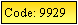 Text Box: Code: 9929