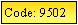 Text Box: Code: 9502