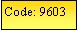 Text Box: Code: 9603