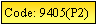 Text Box: Code: 9405(P2)