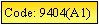 Text Box: Code: 9404(A1)