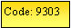 Text Box: Code: 9303